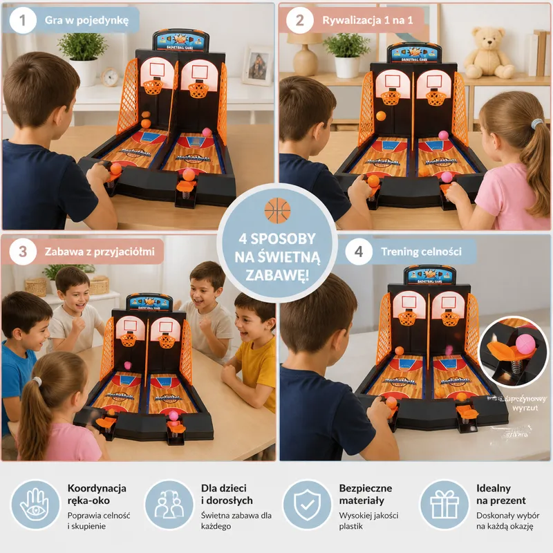 Баскетболна игра Shootout за двама играчи — снимка 3