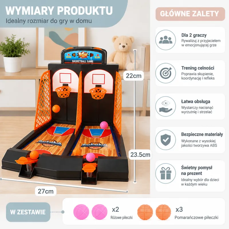 Баскетболна игра Shootout за двама играчи — снимка 4