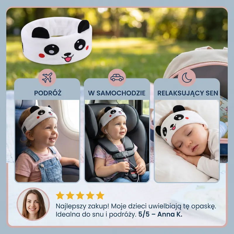 Лента за глава с Bluetooth слушалки 2 в 1 за сън и път — снимка 3