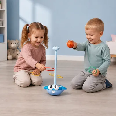 Активна игра 3 в 1 с халки, баскетбол и топки на велкро