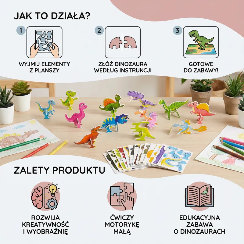 3D комплект пъзели с анимационни герои за деца — снимка 2