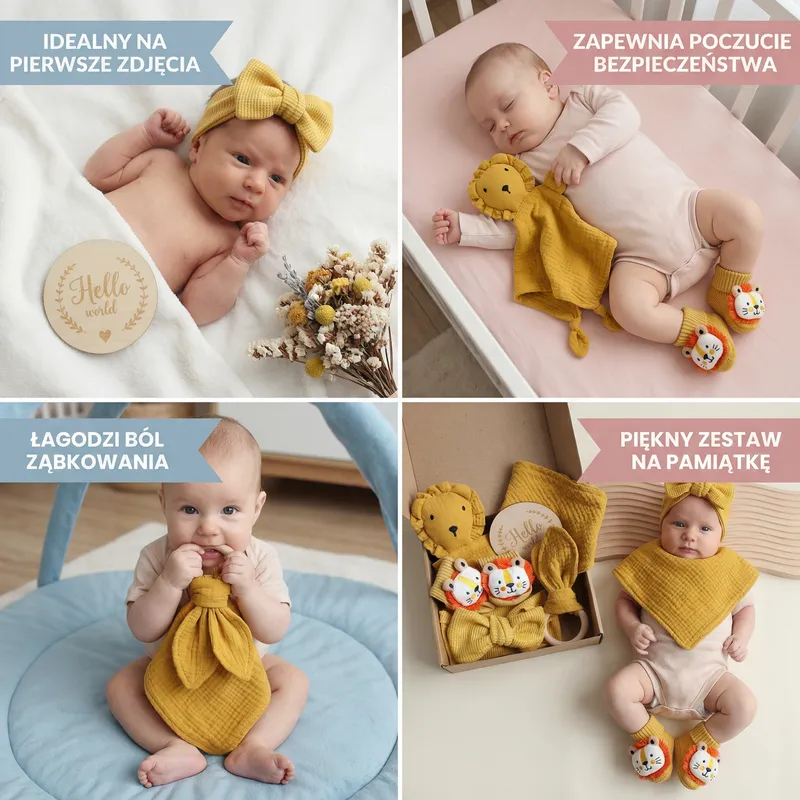 Подаръчен комплект за новородено от 6 части — снимка 3