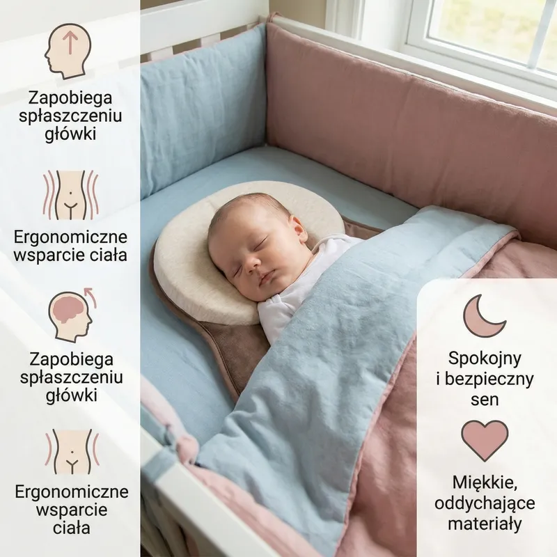 Безопасна поддържаща възглавница за бебета — снимка 2