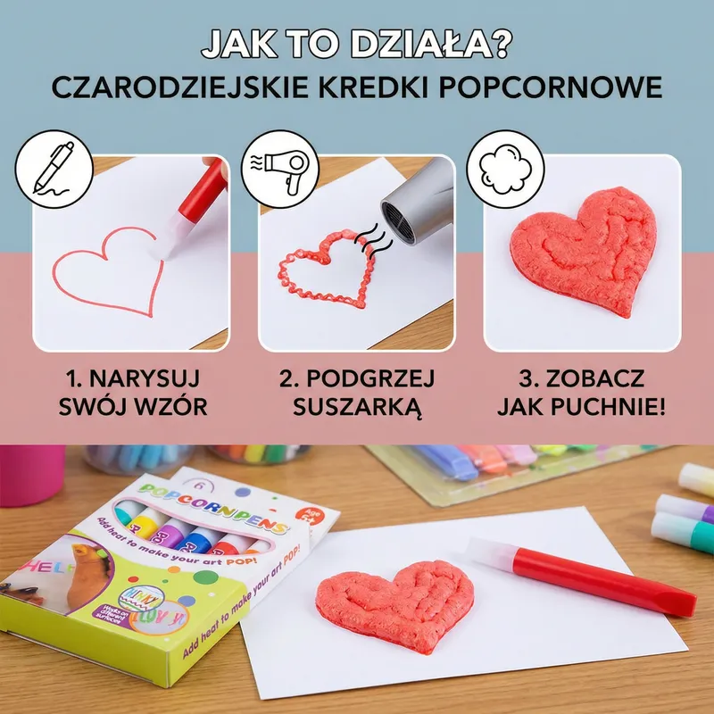 Вълшебни пастели попкорн за рисуване за деца — снимка 4