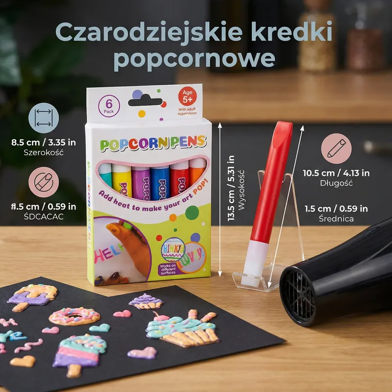 Вълшебни пастели попкорн за рисуване за деца — снимка 5