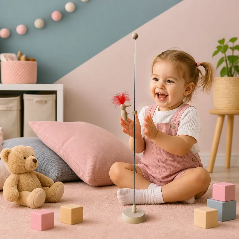 Дървена образователна играчка кълвач за деца — снимка 2