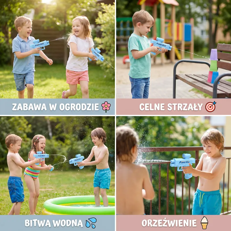 Двустранен воден пистолет, мини играчка за деца — снимка 3
