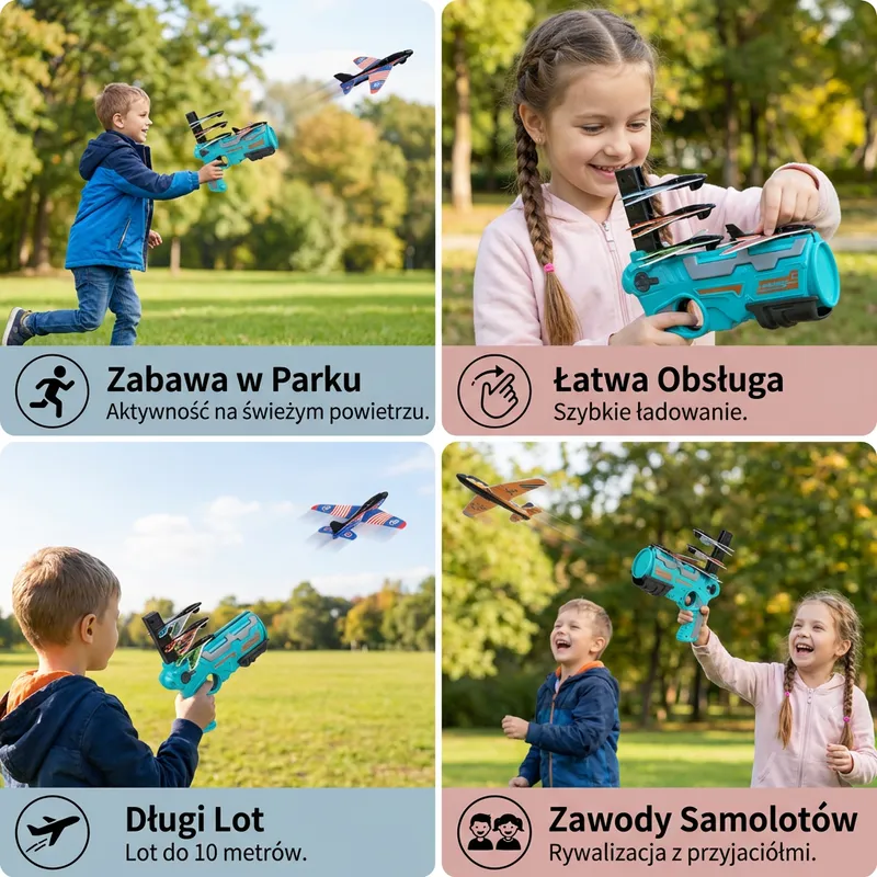 Изстрелвачка за самолетчета, играчка за навън — снимка 3