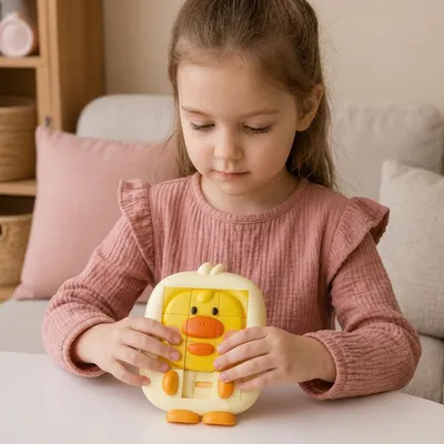 Образователна логическа игра с плъзгащи се животни