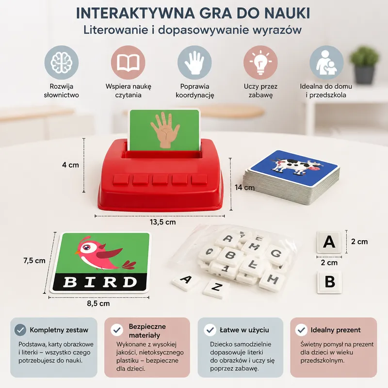 Интерактивна игра за четене и писане с картинки и букви — снимка 4