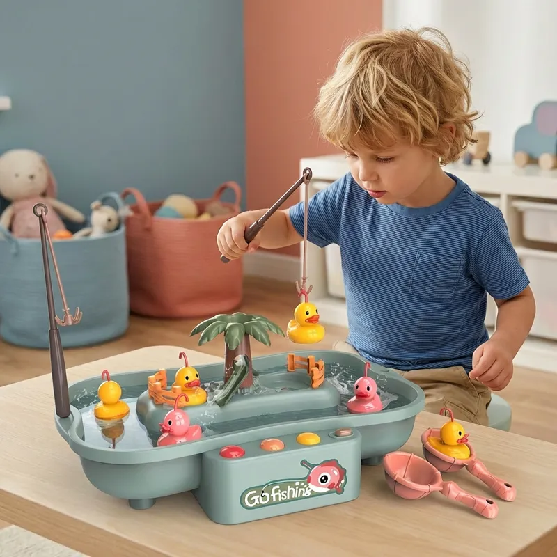 Интерактивна игра за риболов с въдици за игра във вода — снимка 2