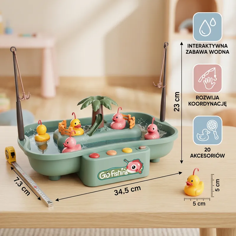 Интерактивна игра за риболов с въдици за игра във вода — снимка 5