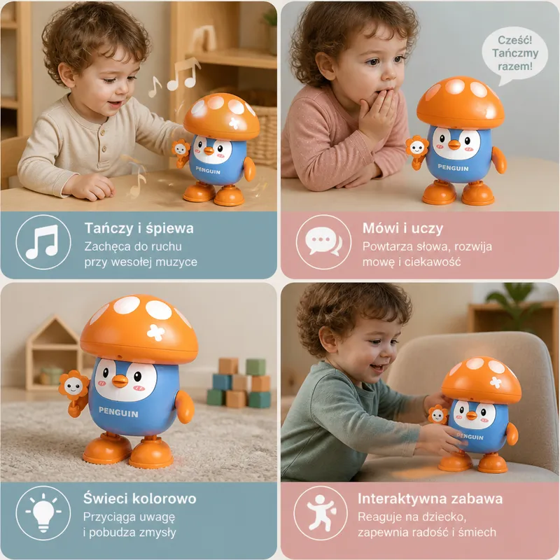 Интерактивна играчка пингвин, който говори и танцува — снимка 4