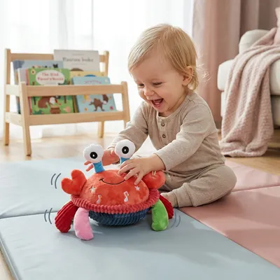 Музикално ракче с движение и звуци, играчка за бебета