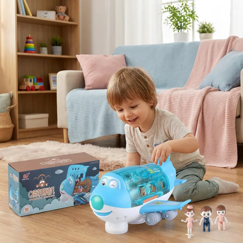 Играчка самолет със светлини и музика — снимка 6