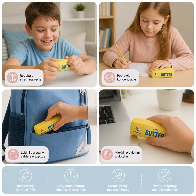 Антистрес сензорна играчка squishy Jumbo Butter Stick — снимка 3