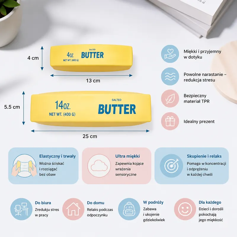 Антистрес сензорна играчка squishy Jumbo Butter Stick — снимка 4