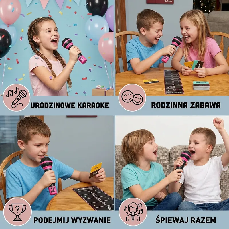 Караоке игра с микрофон за забава със семейството — снимка 3
