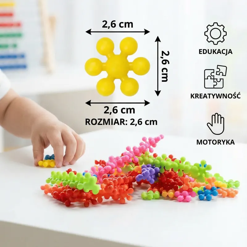 Конструктор снежинки, творчески 3D пъзел за деца — снимка 2
