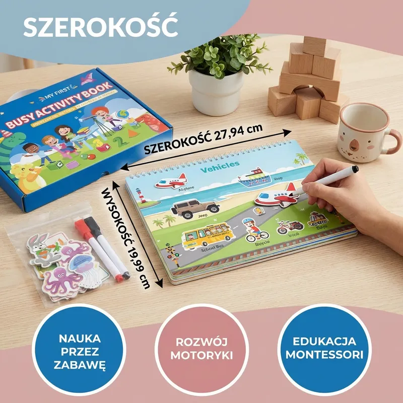 Книжка с активности Монтесори за учене чрез игра — снимка 4
