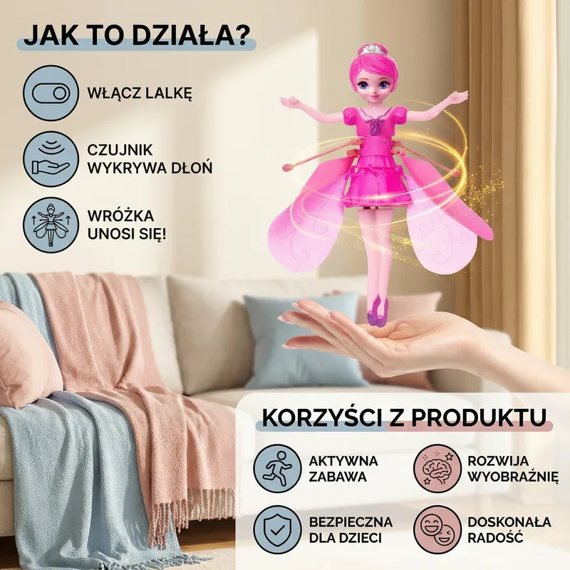 Летяща вълшебна фея играчка — снимка 2