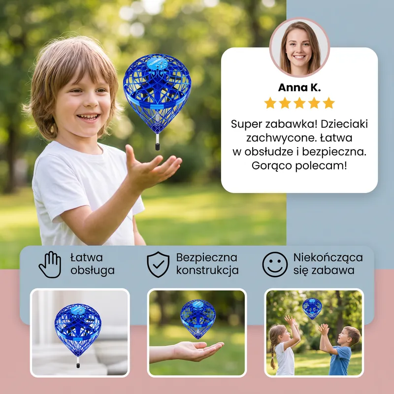 Летяща топка Orb, магическа рееща се играчка — снимка 3