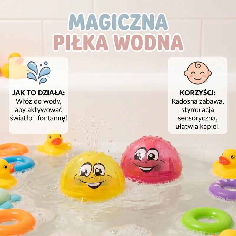 Магическа водна топка, интерактивна играчка за баня — снимка 2