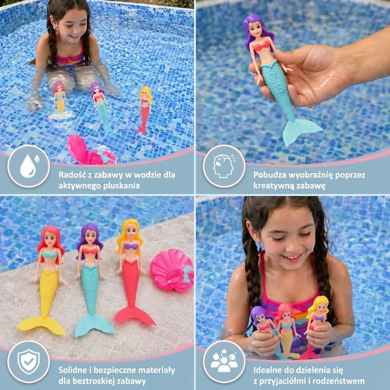 Магическа русалка, играчка за игра във водата — снимка 3