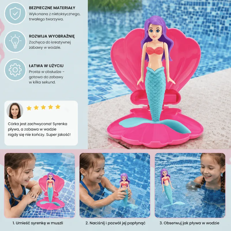 Магическа русалка, играчка за игра във водата — снимка 4