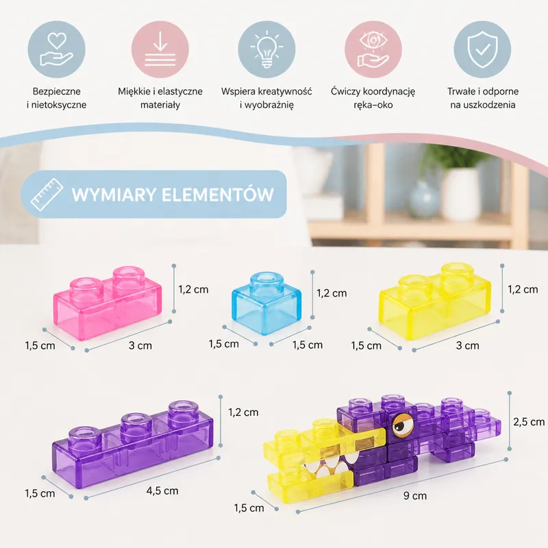 Магически меки гумени конструкторски блокчета — снимка 5