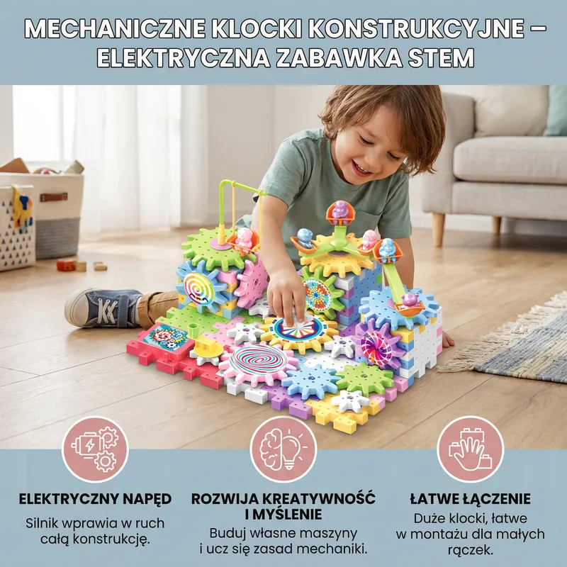 Механичен конструктор STEM с електрически елементи — снимка 2