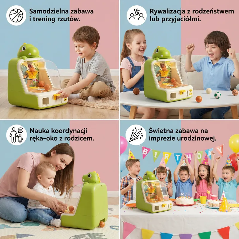 Мини баскетболен автомат за деца — снимка 3
