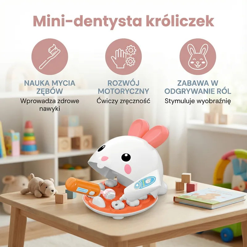 Играчка мини зъболекар зайче за деца — снимка 2