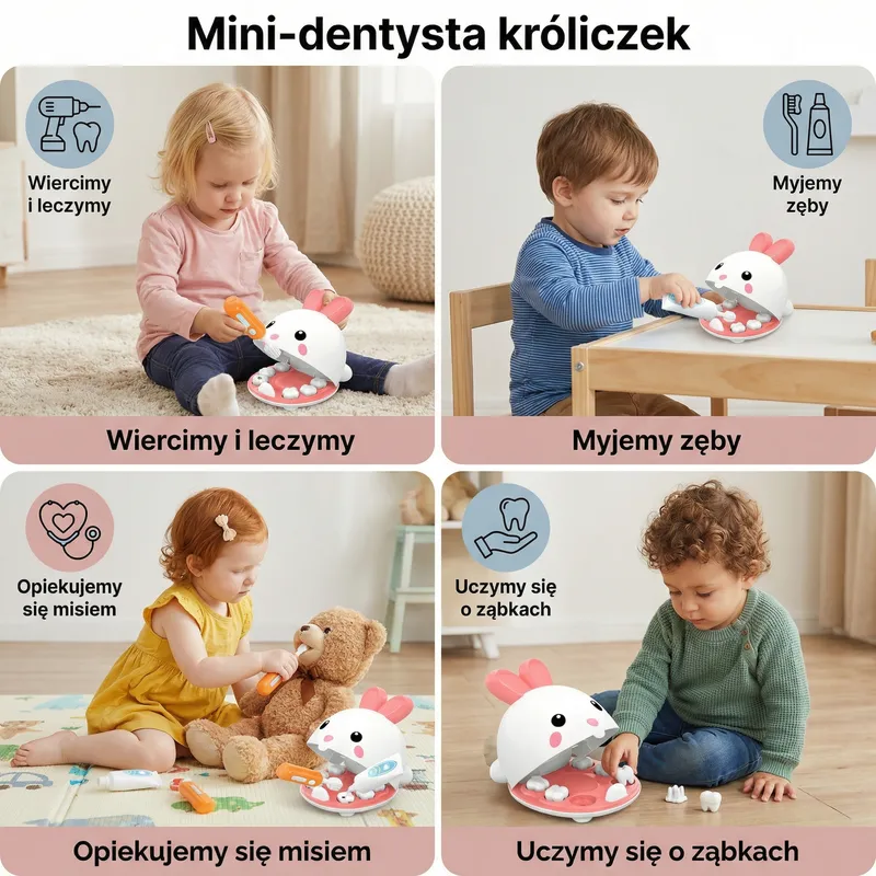 Играчка мини зъболекар зайче за деца — снимка 3