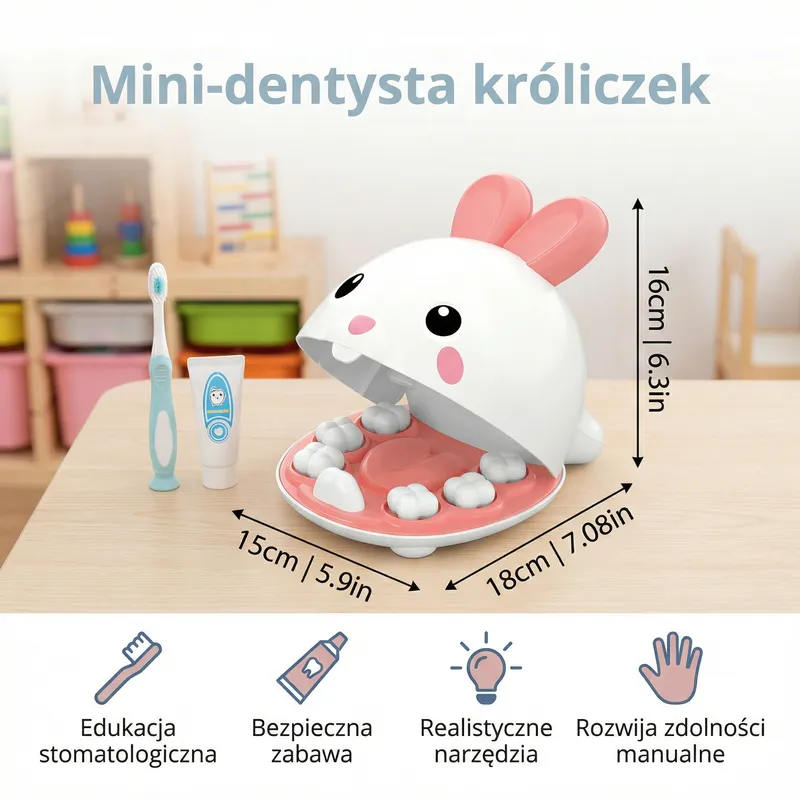 Играчка мини зъболекар зайче за деца — снимка 4