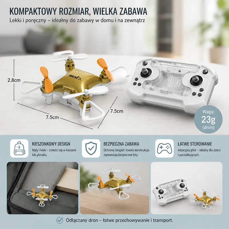 Мини дрон каскадьорски самолет с дистанционно управление — снимка 4