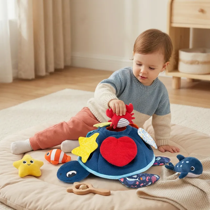 Монтесори мека сензорна играчка костенурка — снимка 2
