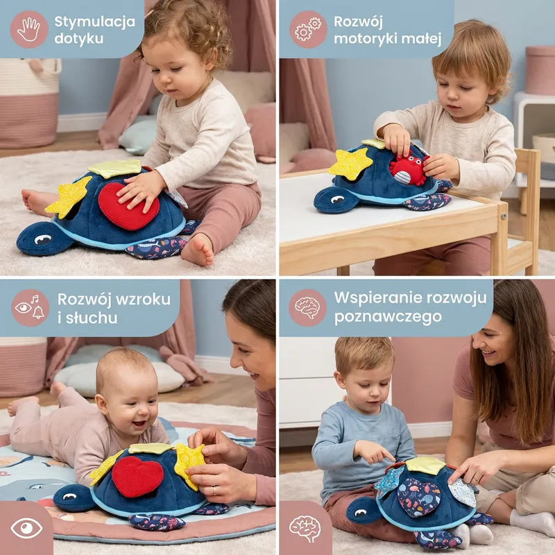Монтесори мека сензорна играчка костенурка — снимка 3