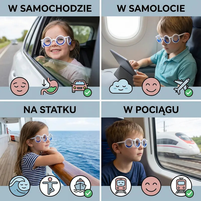 Детски очила против морска болест, ултралеки — снимка 3