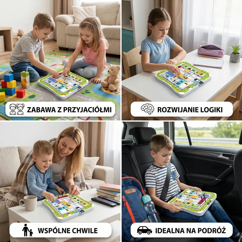Логическа игра паркинг за коли за деца — снимка 3