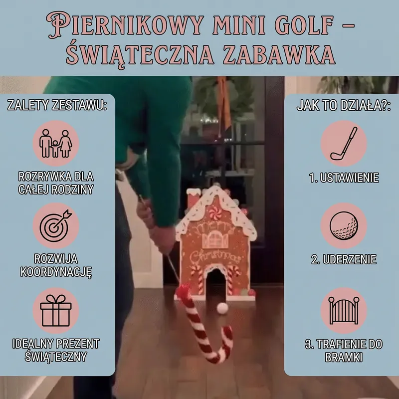 Коледна играчка мини голф с меденки — снимка 2
