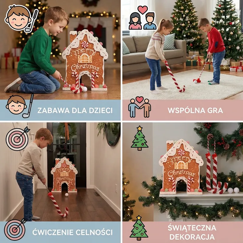 Коледна играчка мини голф с меденки — снимка 3