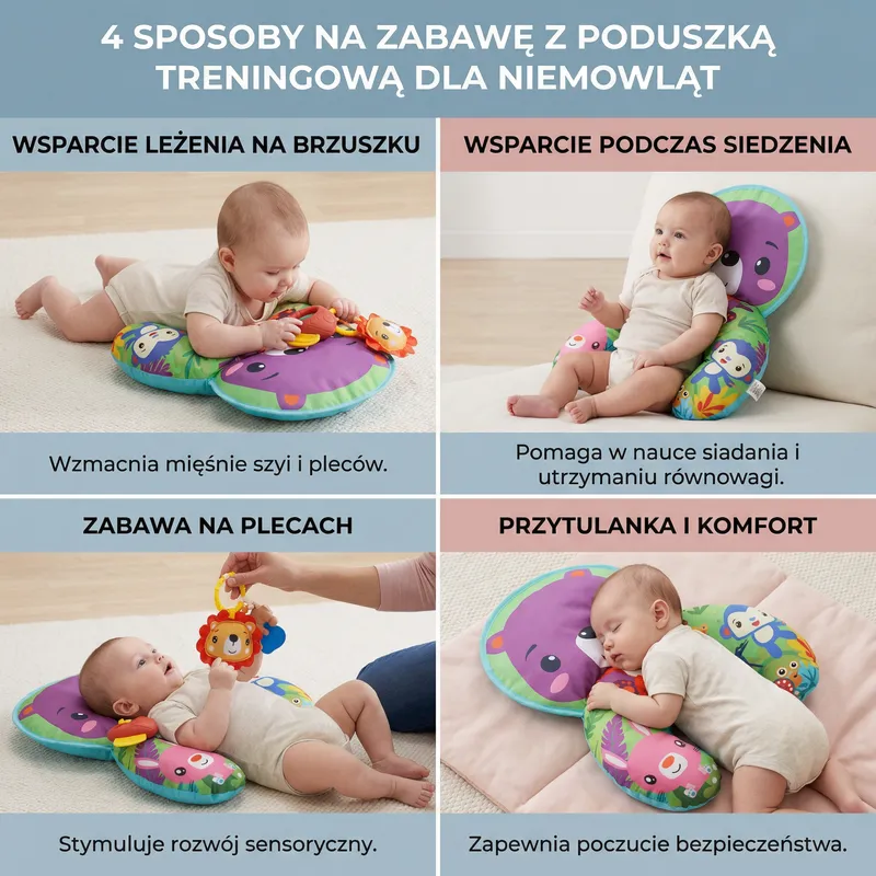 Възглавница за лежане по коремче с дъга с играчки — снимка 3