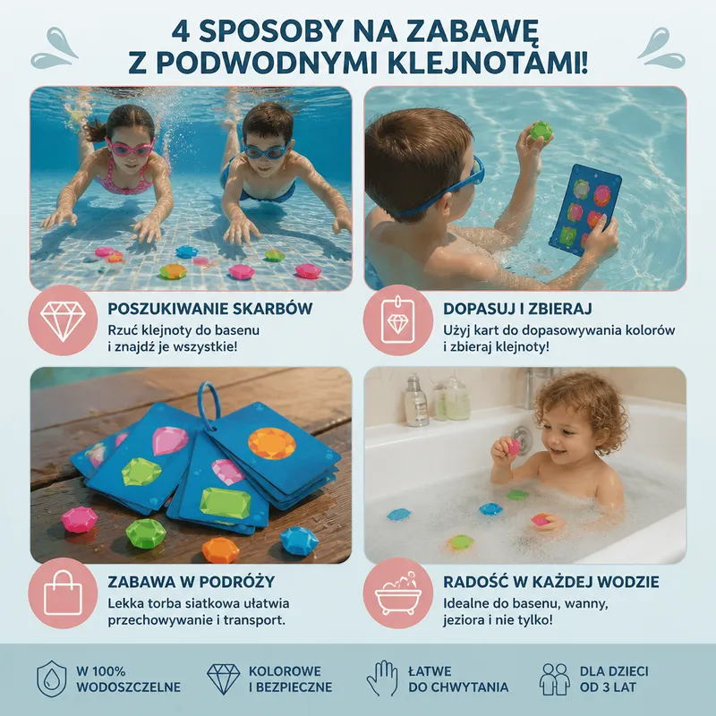 Подводна игра за търсене на цветни камъчета — снимка 4
