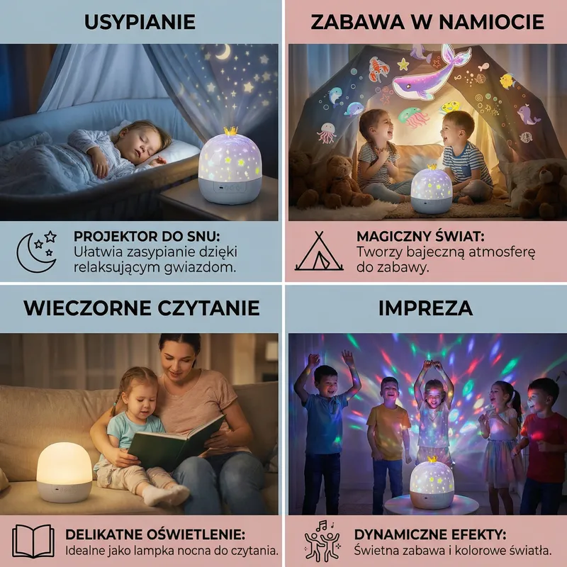 Проектор за нощно небе, вълшебна LED лампа с ефекти — снимка 3