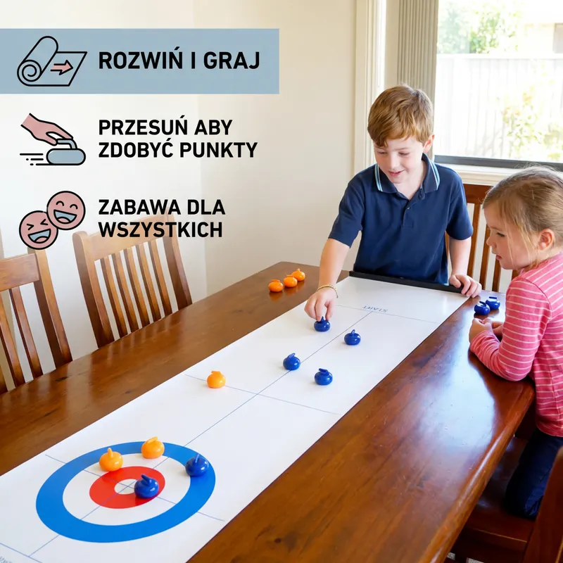Преносима настолна игра кърлинг за 2 играчи — снимка 2