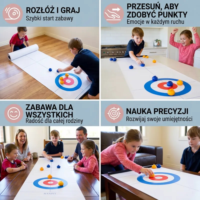 Преносима настолна игра кърлинг за 2 играчи — снимка 3