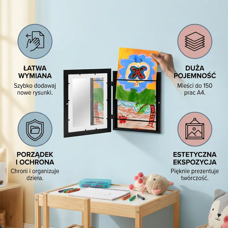 Рамка за снимки и детски рисунки, до 150 броя — снимка 2