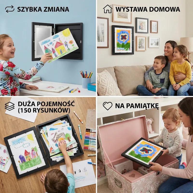 Рамка за снимки и детски рисунки, до 150 броя — снимка 3