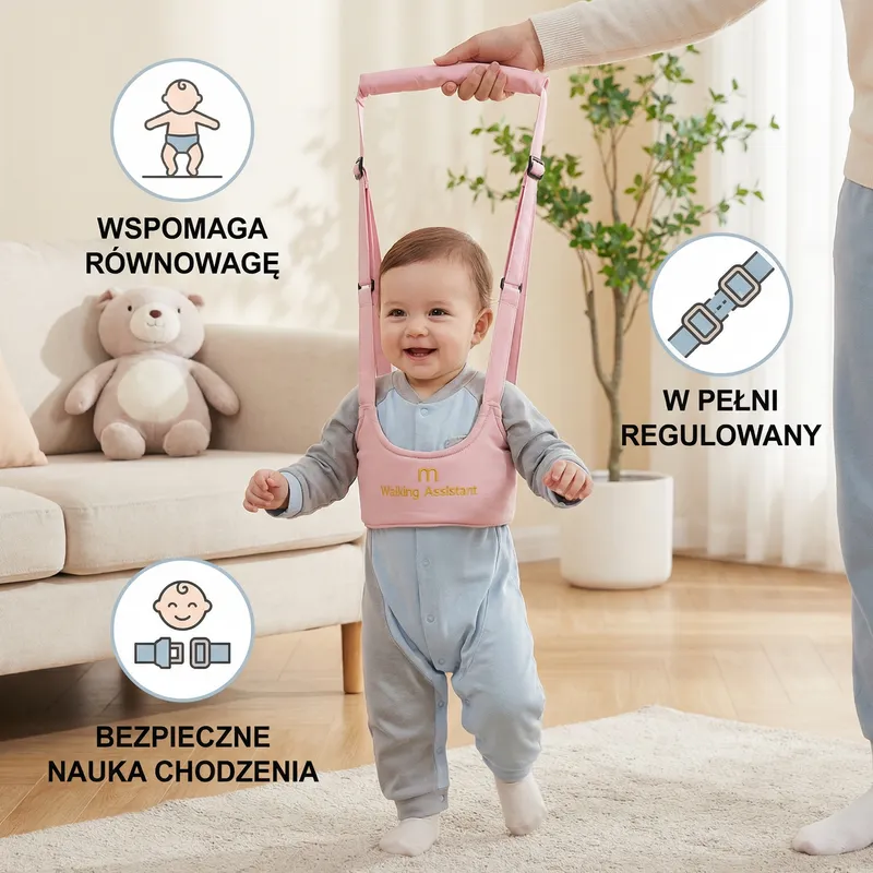 Регулируем помощник за прохождане с колан за бебета — снимка 2